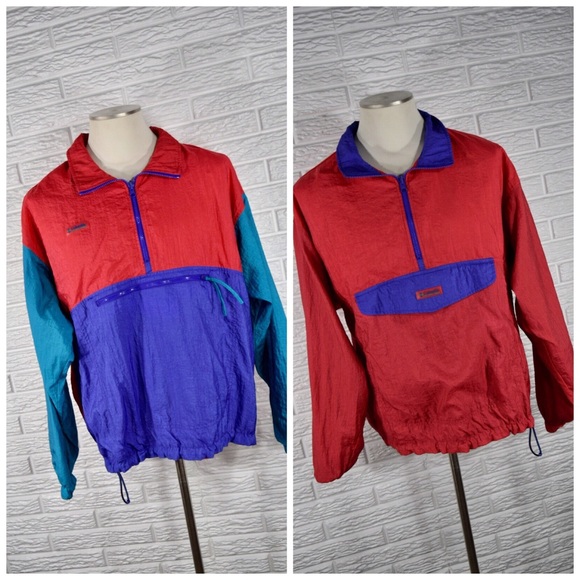 Columbia Other - Vtg 80s 90s Columbia | Mens Reversible Windbreaker